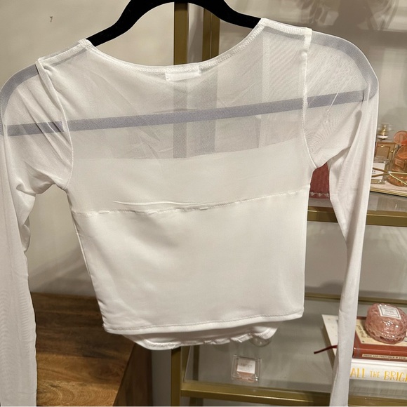 Mesh longsleeve corset top - Picture 5 of 8